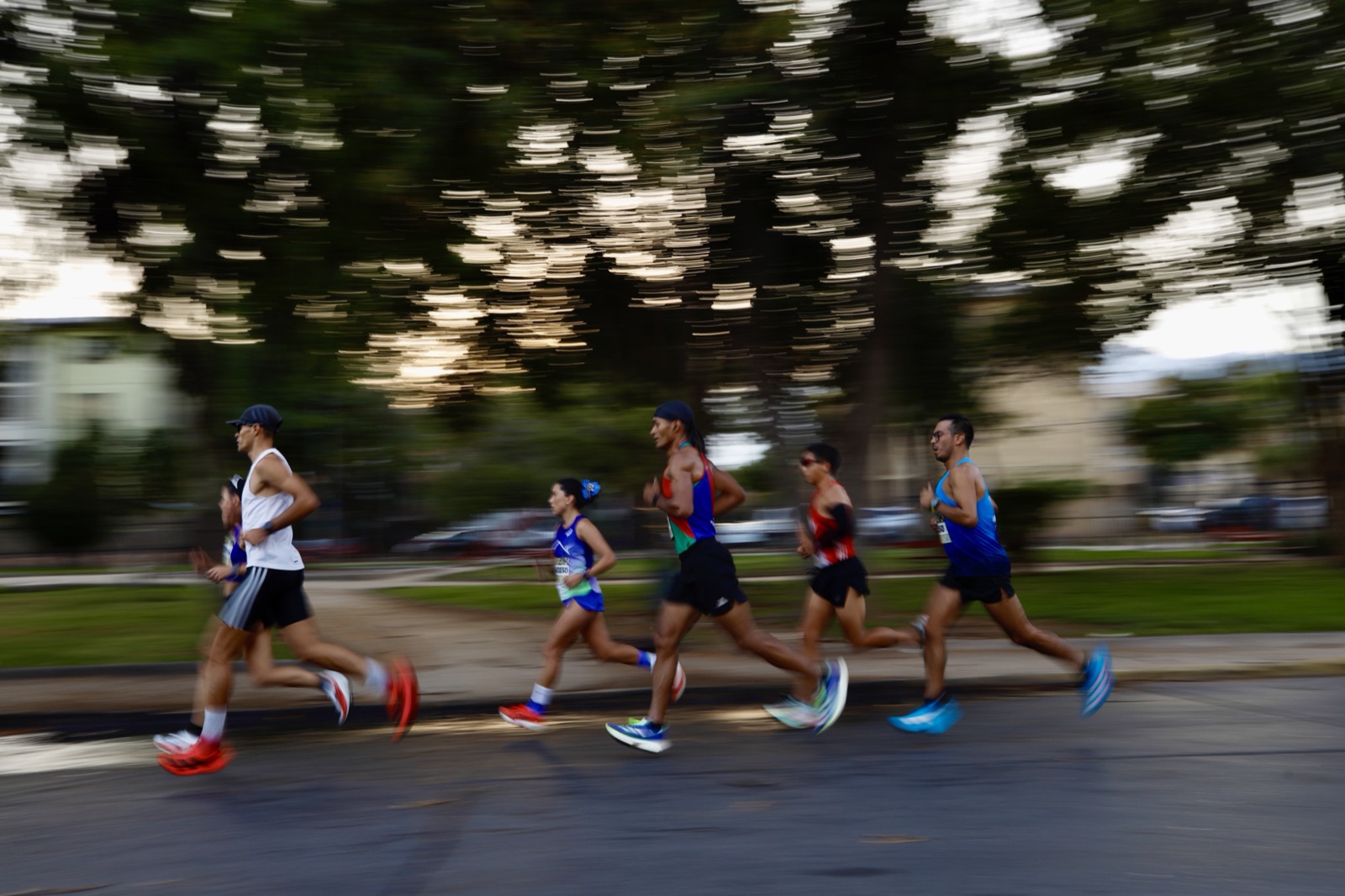 Corredores en plena carrera